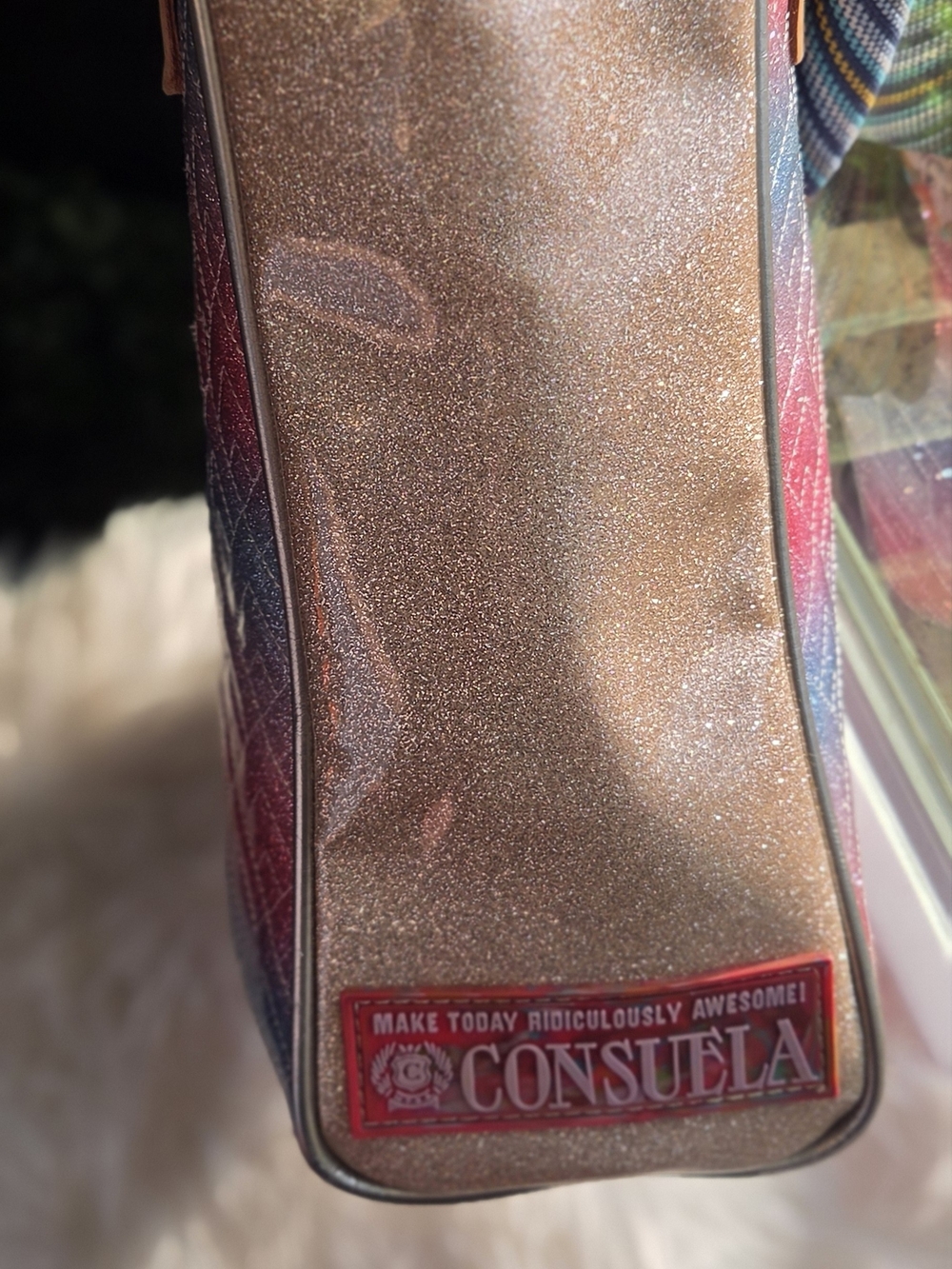 Consuela Iridescent Pink & Silver Tote - Picture 4 of 10